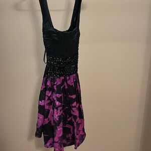 Bebe purple and black dress